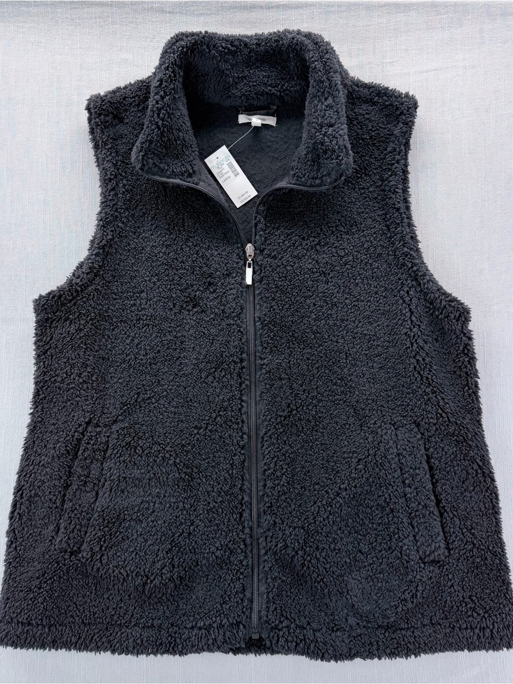 Maurices Black Plush Sherpa Vest New With Tag Large